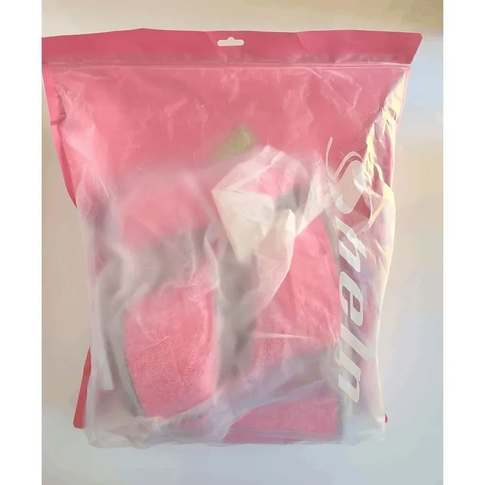 Barbie Pink Artificial Patent PU Leather Closed Toe Platform Pumps SIZE 7 NEW